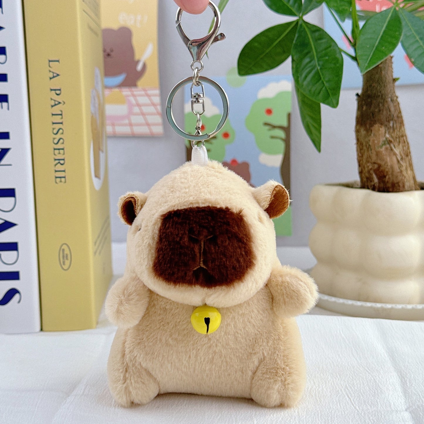 Internet Popular Cute Cute Cappibala Pendant Plush Toy Doll Capybara Bag Pendant Keychain Doll Doll