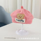 Spring and Autumn Korean Style Baby Boy and Girl Candy Color All-match Knitted Beret Children's Western Style Casual Wool Hat Paintler Hat