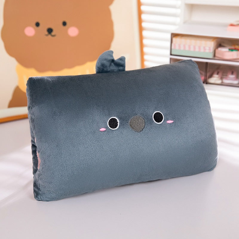 Cartoon winter warm hand pillow can be inserted cute plush toy doll pillow learn girls warm hand doll