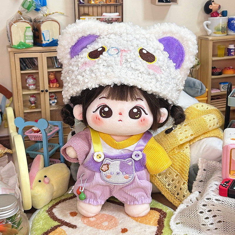 Dropshipping 20cm Baby Clothes Cotton Doll Clothes Cute Pajamas Set Original Antique Han Dynasty Doll Dress up