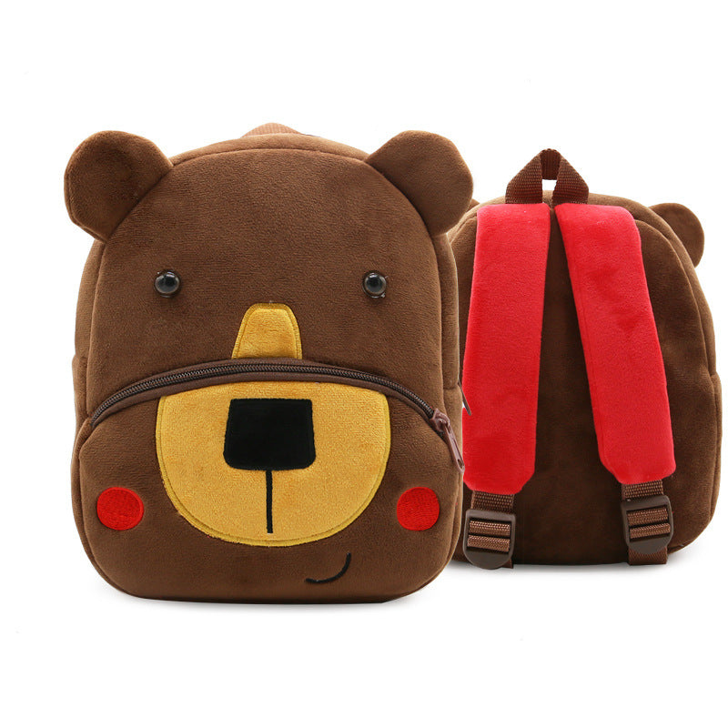 Cute Cartoon Animal Children's Backpack Stall Supply Backpack Kindergarten Plush Backpack Children's Bag Orderable Printing