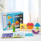 Children's Creative Spelling Day and Night Building Blocks Early Education Enlightenment Shape Cognition Hand-eye Coordination Educational Toys for Boys and Girls