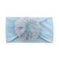 2023 new children's seamless hair band Europe and the United States new baby nylon fur ball headscarf baby hair band