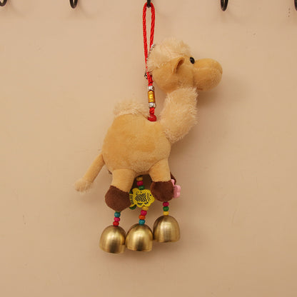 New Cute Cute Desert Bell Camel Pendant Plush Toy Doll Gift Bag Pendant Keychain