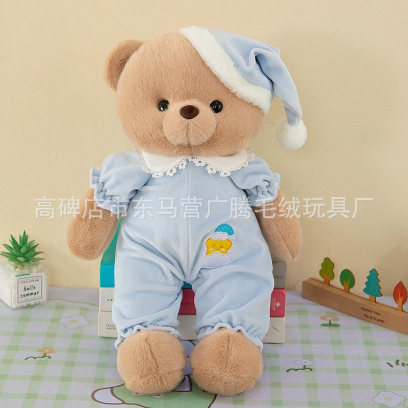 Cute Pajamas Bear Doll Plush Toy Children Cartoon Doll for Girlfriend Birthday Gift Couple Bear