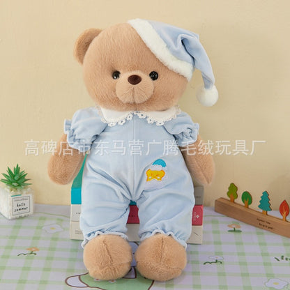 Cute Pajamas Bear Doll Plush Toy Children Cartoon Doll for Girlfriend Birthday Gift Couple Bear