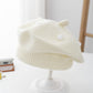 Spring and Autumn Korean Style Baby Boy and Girl Candy Color All-match Knitted Beret Children's Western Style Casual Wool Hat Paintler Hat