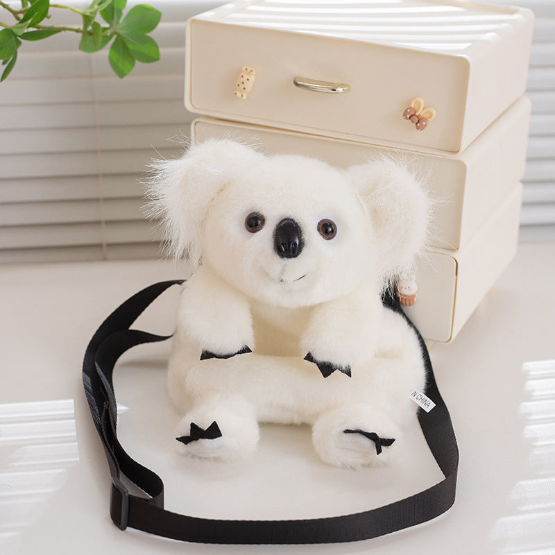 Simulation Tiger Giant Panda Crossbody Bag Shoulder Bag Red Panda Sloth Plush Toy Backpack Zoo Toy