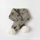Babamama children's scarf winter thick warm jacquard love boy's scarf baby girl's thickened scarf scarf