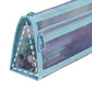 Transparent Mesh Triangular Pencil Bag Double-Layer Large-Capacity Stationery Bag Student Examination Pencil Bag Three-Dimensional Stationery Box Customization