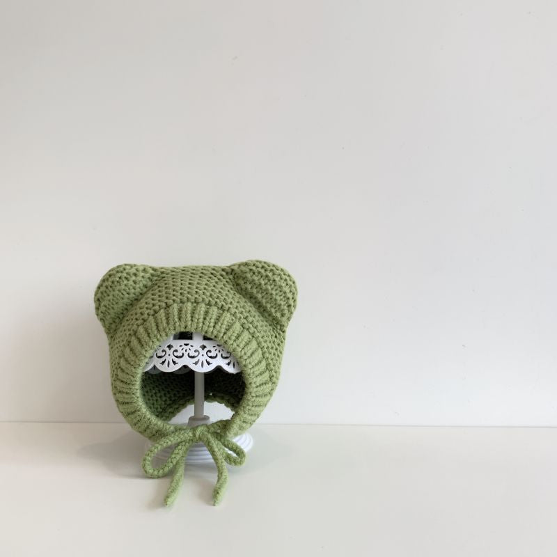 ins South Korea baby hat knitted ear protection infant pullover wool hat winter warm