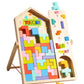 Factory Wooden Early Education Boys and Girls Accumulates Tetris Jigsaw Puzzle 3456-year-old Children's Educational Toys