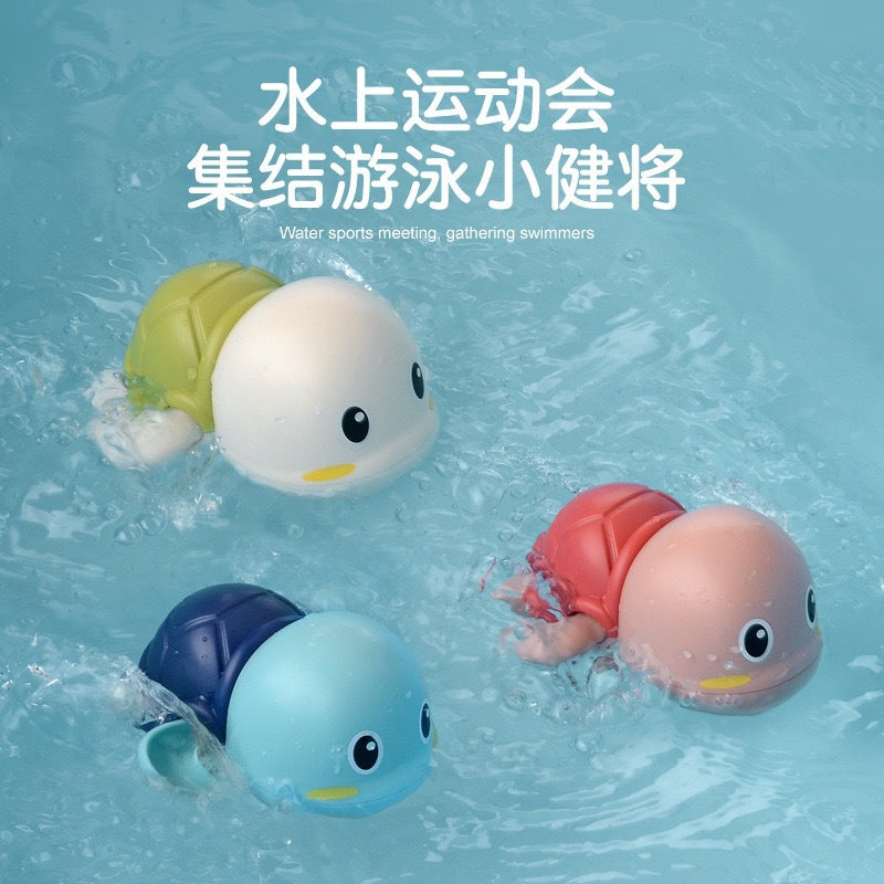 Cross Border Baby Bath Toy Children's Bath Winding Chain Baby Bathroom Swimming Water Dolphin Turtle Whale