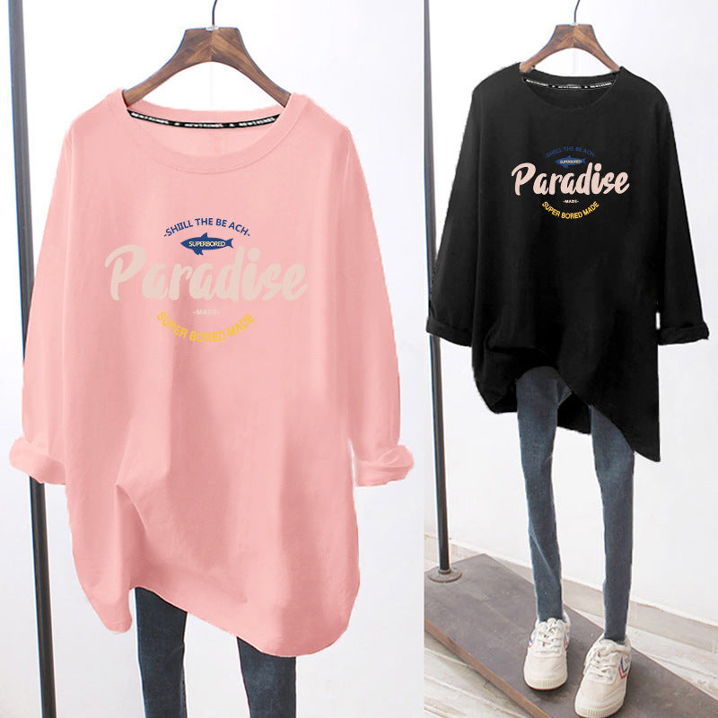 Breastfeeding Top Hot Mom Autumn and Winter Fashion Long Sleeve T-Shirt Base Shirt plus size Women's Breastfeeding Period Clothes Spring Clothes