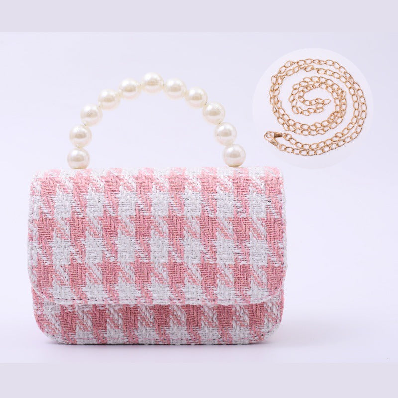 Fashionable Little Girl's Chanel-Style Bag, Children's Princess Crossbody Bag, Stylish and Cute Little Girl's Shoulder Handbag