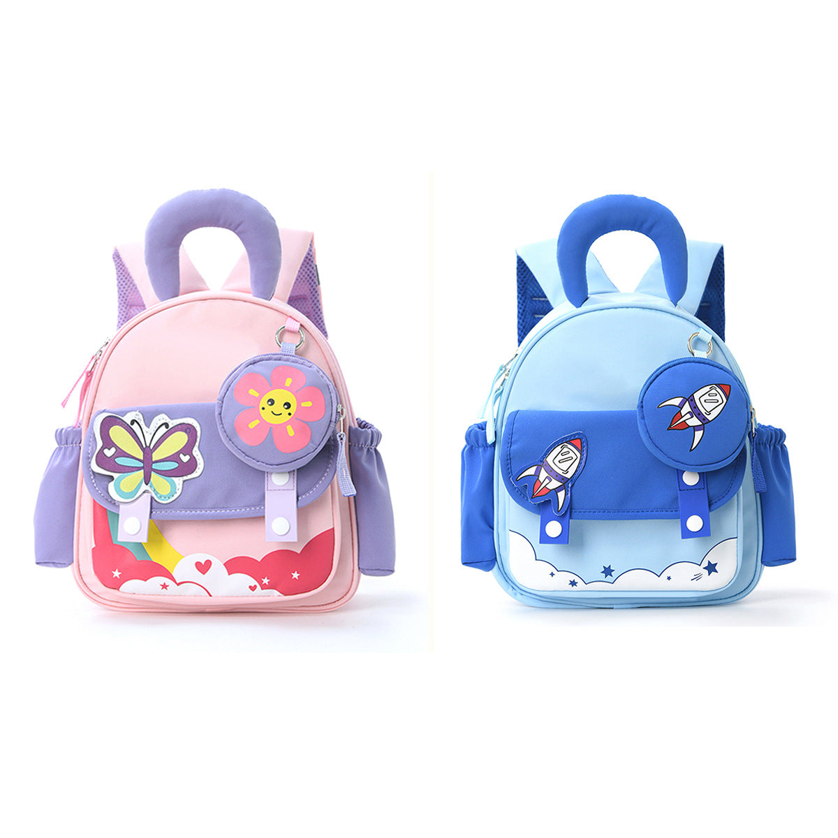 Feihong Cross-Border Children's Backpack Travel Lightweight Large-Capacity Backpack Outdoor Travel Cute Cartoon Backpack