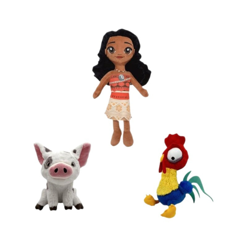 Cross-border new moana plug ocean strange pet pig moana princess Han Han Han chicken plush toy doll