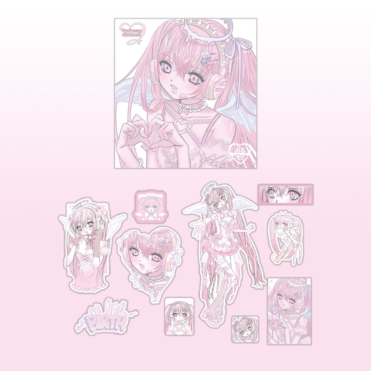 2024 new domi sticker bag postcard flat for ceiling special figure sticker bag diy phone case ins