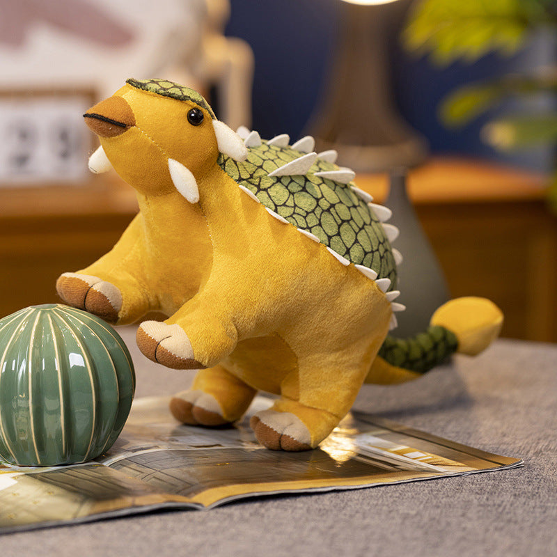 Cross-border Simulation Dinosaur Long Neck Dragon Triceratops Stegosaurus Doll Plush Toy Rag Doll Children's Day Gift