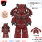 Flame X-01 Mecha Third-Party Radiation Warrior Building Block Figure Cross-Border Goods Bagged for Boys Compatible with Lego