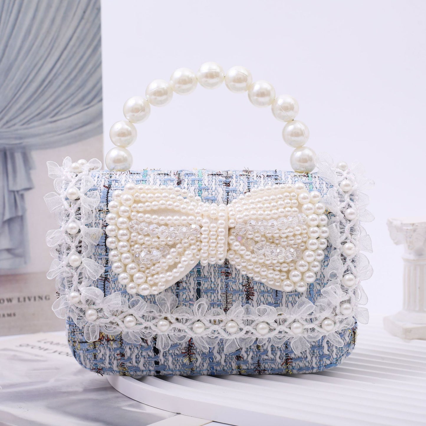 Fashionable Little Girl's Chanel-Style Bag, Children's Princess Crossbody Bag, Stylish and Cute Little Girl's Shoulder Handbag