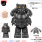 Flame X-01 Mecha Third-Party Radiation Warrior Building Block Figure Cross-Border Goods Bagged for Boys Compatible with Lego