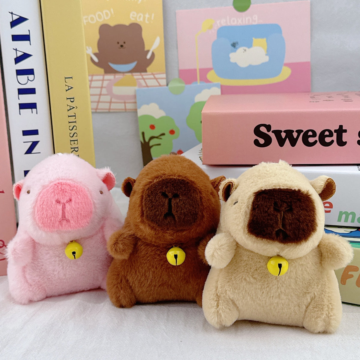 Internet Popular Cute Cute Cappibala Pendant Plush Toy Doll Capybara Bag Pendant Keychain Doll Doll