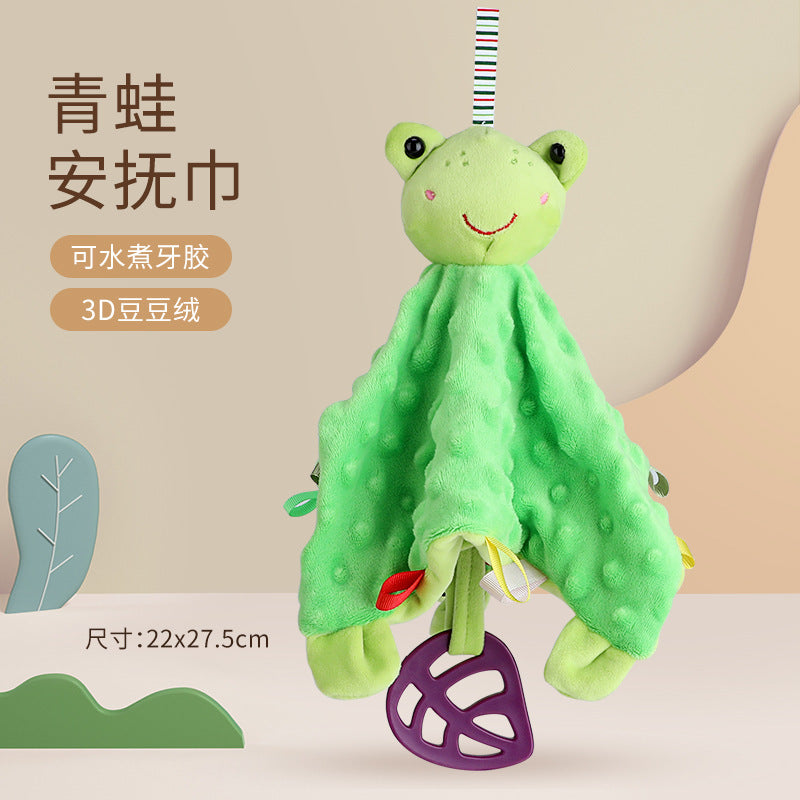 Baby Washable Sleeping Doll Baby Soothing Towel Doll with Teeth Gum Locomable Toy for Boys and Girls