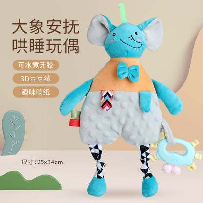 Baby Washable Sleeping Doll Baby Soothing Towel Doll with Teeth Gum Locomable Toy for Boys and Girls