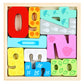 Cross-Border Children's Wooden Three-Dimensional Hexagonal Puzzle Animal Transportation Puzzle Building Blocks Early Education Educational Toys