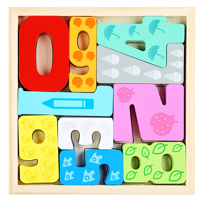 Cross-Border Children's Wooden Three-Dimensional Hexagonal Puzzle Animal Transportation Puzzle Building Blocks Early Education Educational Toys