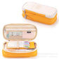 Solid Color Large-Capacity Pencil Bag for Men and Women Multi-Layer Junior High School and High School Simple Primary School Pencil Bag Stationery Box High-Value Wholesale