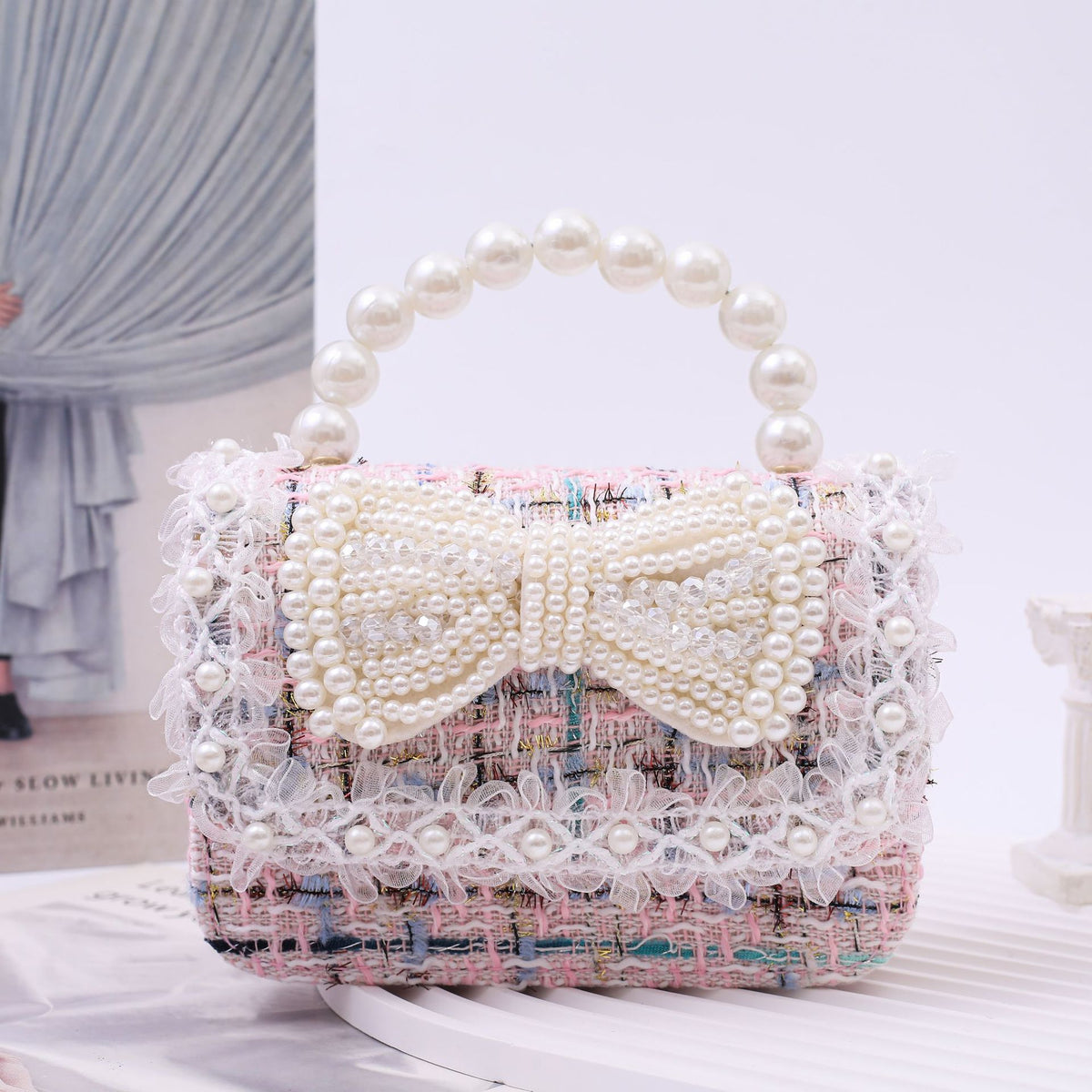 Fashionable Little Girl's Chanel-Style Bag, Children's Princess Crossbody Bag, Stylish and Cute Little Girl's Shoulder Handbag