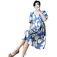 Pregnant Women's Summer Fashion Short Sleeve Square Collar Printed dress Loose plus size Skirt Summer Internet Popular Pregnant Women's Skirt Summer