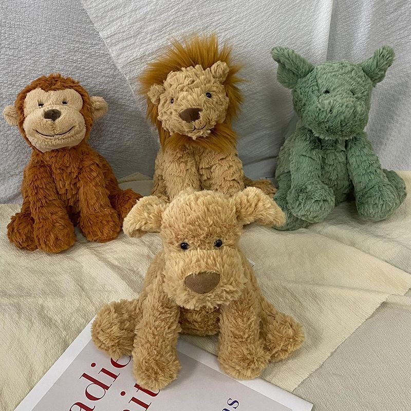 British jelly wave fox green dragon lion monkey plush toy doll holiday gift girl wholesale