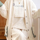 Lunar Clothing Spring and Autumn Air Cotton Postpartum Lactation Three-piece Set Pregnant Women's Pajamas Winter Wear in Delivery Room