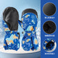 3-10 children's ski gloves outdoor riding gloves winter warm waterproof children's gloves play snow not wet hands