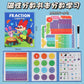 Cross-Border Children's Fraction Training Learning Teaching Aid Book 70% off Stack Magnetic Fraction Decomposition Disk Educational Learning Toys