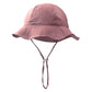 Ins Baby Pure Cotton Basin Hat European and American Anti-Sun Breathable Baby Fisherman Hat Pure Color Kidsren's Sun Hat Breathable Sun Protection