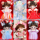 A generation of original genuine antique doll 20cm cotton doll clothes ancient Chinese clothing suit skirt