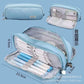 Solid Color Large-Capacity Pencil Bag for Men and Women Multi-Layer Junior High School and High School Simple Primary School Pencil Bag Stationery Box High-Value Wholesale