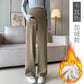 Maternity high quality European Cotton Velvet M-3XL Autumn and Winter fleece-lined Thickened Maternity Pants