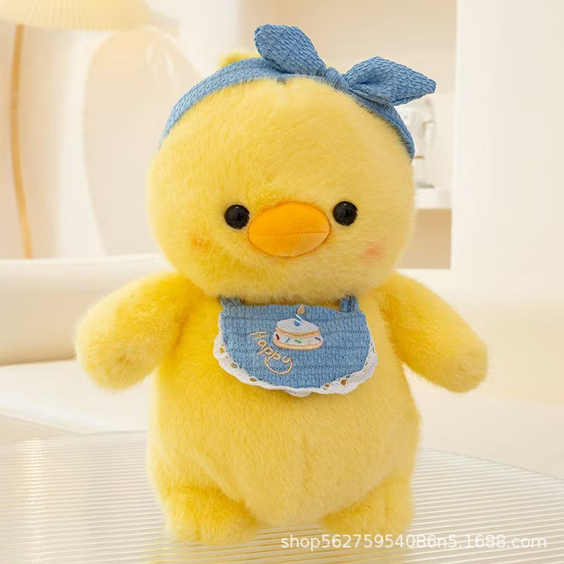 Cocoa Party Bib Rabbit Cute Panda Fox Plush Toy Little Bear Girls Children's Companion Comfort Gift Duck
