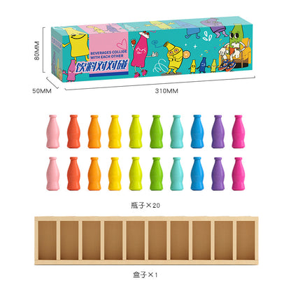 Children's Early Education Artificial Beverage Bottle Matching Color Matching Exercise Memory Family Interactive Toy Puzzle