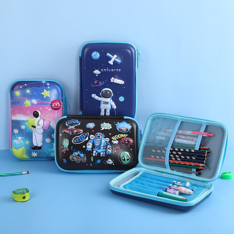 3D New Cute Eva Stationery Box Children's Multifunctional Large Capacity Pencil Bag Student Portable Square Pencil Box