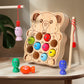 Wooden Ball Kidsren's Wooden Magnetic Kitten Fishing Game Pretend Play Magnetic Early Education Baby Toy Fishing Rod