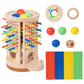 Early Education Children's Three-in-One Stick Game Baby Stick Color Classification Pitching Montessori Wooden Toys