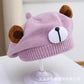 Spring and Autumn Korean Style Baby Boy and Girl Candy Color All-match Knitted Beret Children's Western Style Casual Wool Hat Paintler Hat