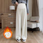 In stock multi-color optional autumn and winter New fleece-lined pregnant women's pants casual Internet celebrity towel pants fashionable drop-down mop pants