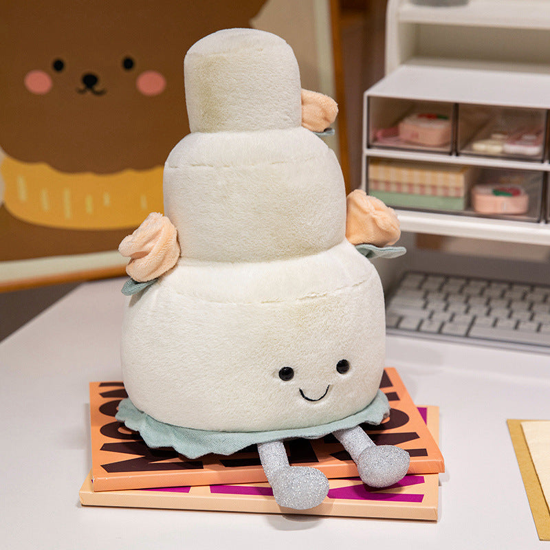 Jellycat Plush Toy Cake Animal Stuffed Toy Cute Bunker Doll Girl Sleeping Pillow Doll